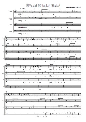 Guillaume Dufay - Missa Ave Regina caelorum
